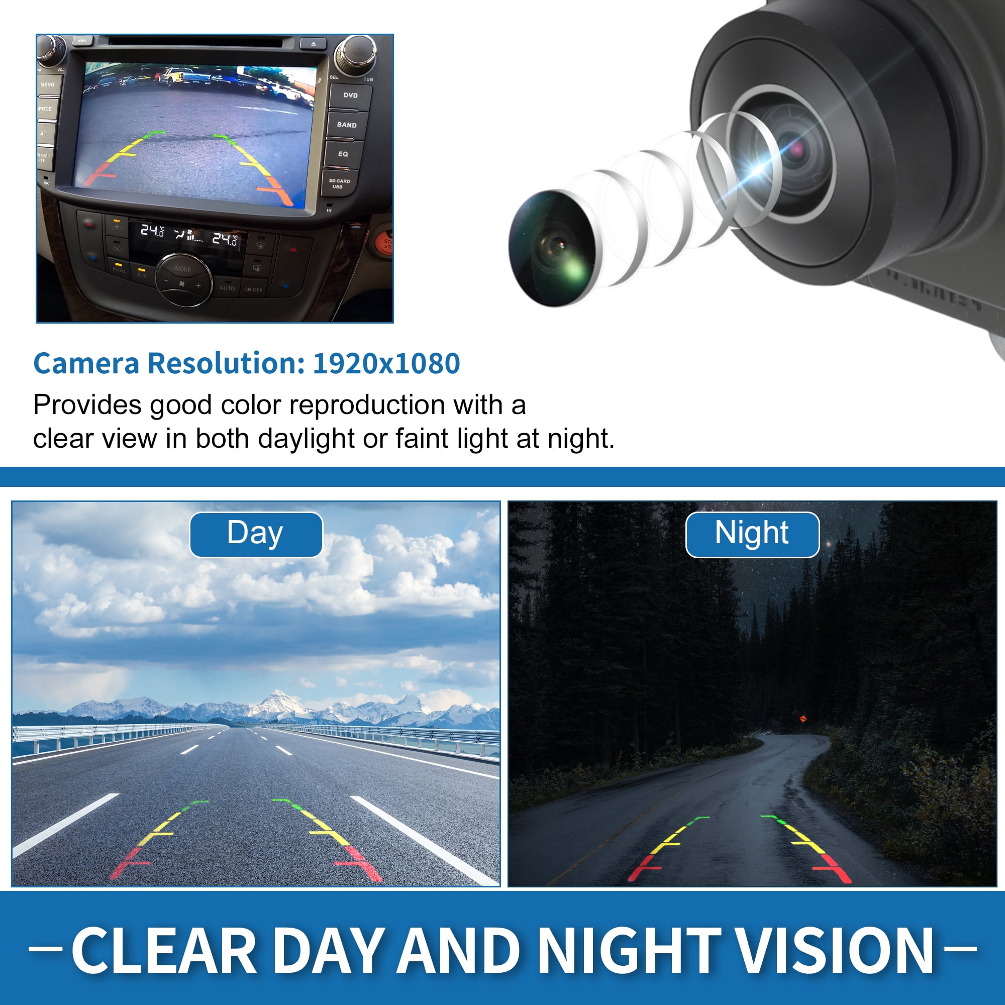 Unique Bargains Rear View Camera for Jeep Wrangler JL Gladiator 2018 2019 2020 2021