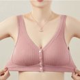 thumbnail image 6 of NIEWTR Bras for Older Women Front Closure No Underwire Plus Size Push Up Bra Comfy Supportive Snap Everyday Bras for Senior (Watermelon Red,XL), 6 of 9