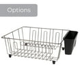 Mainstays Small Dish Drainer Rack Chrome/Black