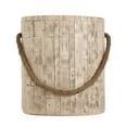 thumbnail image 3 of Christopher Knight Home 16.7" Rustic MGO Side Table with Braided Cord, Indoor Outdoor Use, Wood Grain, 3 of 12