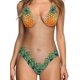 thumbnail image 3 of Traje de baño divertido en 3D para mujer, ropa de playa, pecho peludo, piña, estampado de unicornio, rosa XL, 3 of 4
