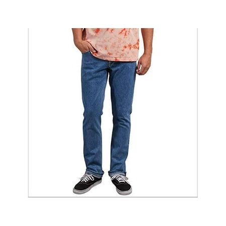Volcom Men's Vorta Stretch Denim Jean, Stone Blue,, Stone Blue, Size 29W x 32L