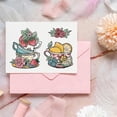 thumbnail image 5 of Vintage Coffee Cups and Fruits Clear Stamps and Cutting Dies Retro Afternoon Tea Silicone Clear Stamps Cards and Metal Die Cuts for Card Making and DIY Embossing Scrapbooking, 5 of 6