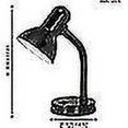thumbnail image 3 of Lampara Sobremesa / Basica / E27 / 1 X 40 W / No Incluida / 30 Cm Alto Acero / 9228, 3 of 4