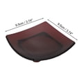 thumbnail image 4 of Unique Bargains 1 Pc Waterproof Soap Holder Curved Clear Brown Soap Holder for Bathroom 3.74"x3.74"x0.71", 4 of 6