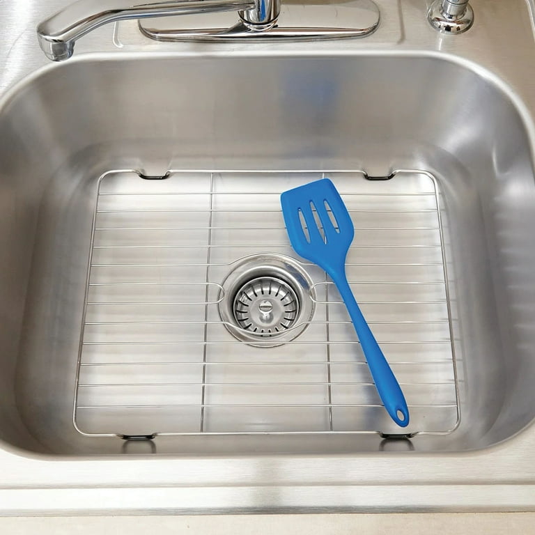 Better Houseware Small Sink Protector Grid Stainless Steel Mats