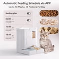 thumbnail image 4 of 2-in-1 Automatic Pet Feeder Waterer with 2K HD Camera Night Vision 5G/2.4G WiFi App Control 176oz Food 123oz Water 2-Week Supply Detachable Washable No Battery, 4 of 8