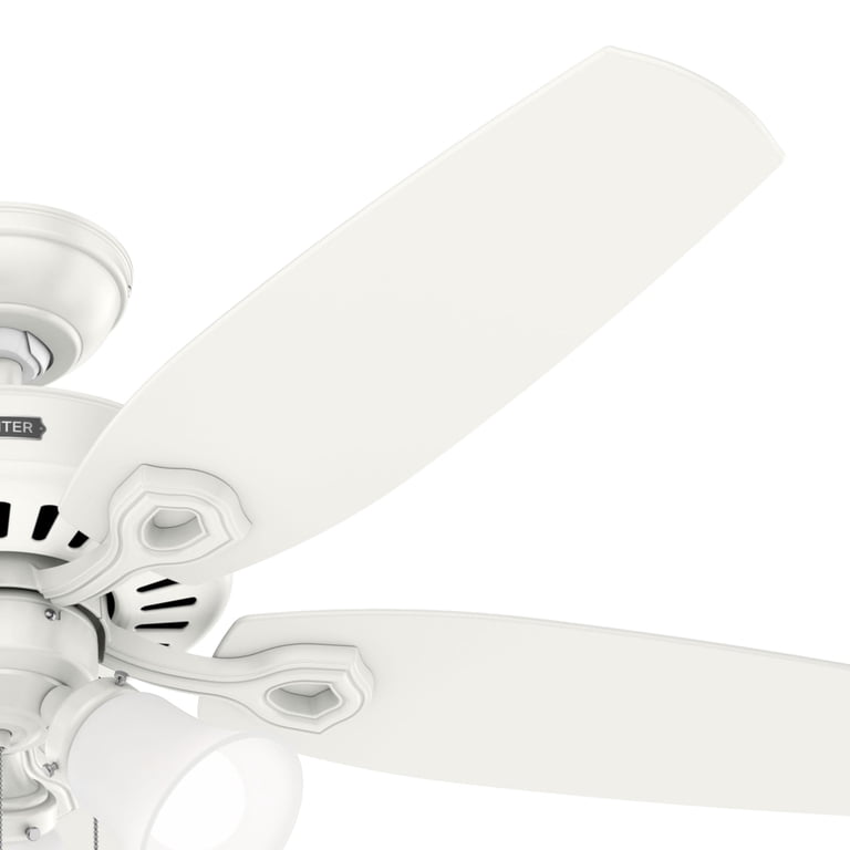Hunter Fan 52 inch Fresh White Indoor/Outdoor Ceiling Fan with Lights and Pull Chain for Porch, Living Room, Bedroom, Farmhouse (Renewed Hunter Fan 52 inch Fresh White Indoor/Outdoor Ceiling Fan with Lights and Pull Chain for Porch, Living Room, Bedroom, Farmhouse (Renewed