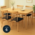 thumbnail image 2 of TESSO HOME Set de 6 Cojines Acolchados para Silla de Comedor con Lazos Relleno Ideal Almohadillas para los Asientos Medidas 42 x 42 x 7 cm, 2 of 6