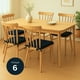thumbnail image 2 of TESSO HOME Set de 6 Cojines Acolchados para Silla de Comedor con Lazos Relleno Ideal Almohadillas para los Asientos Medidas 42 x 42 x 7 cm, 2 of 6
