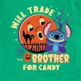 thumbnail image 3 of Lilo & Stitch - Will Trade Brother For Candy - Toddler And Youth Short Sleeve Graphic T-Shirt, 3 of 5