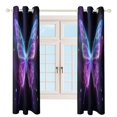 thumbnail image 4 of Dreamy Purple Butterfly Pattern (81)-1 Window Blackout Curtain 3d Printed Blackout Curtain Bedroom Living Room Hotel Window 2 Panel Shade, 4 of 6