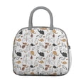 thumbnail image 2 of Reusable Cat Lnsulated Lunch Bag for Women & Men-Leakproof Water-Resistant Cooler Tote,Large Capacity(10.6x8.7x6.3in)for Work,Office,Travel,Picnic,Beach., 2 of 7