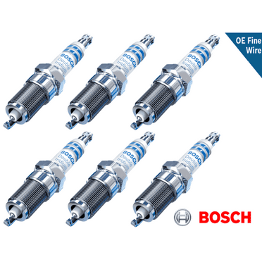 Set of 6 Bosch Spark Plugs OE Fine Wire Double Iridium Pre Gapped MPN #9612