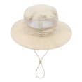 thumbnail image 6 of WOYY Sun Protection Bucket Hat Solid Wide Brim Breathable Beach Sun Hat for Boys Girls, 6 of 6