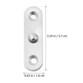 Axio 6pcs Hidden Door Rotating Pivot Hinge Stainless Steel Home Hinges