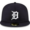 thumbnail image 2 of New Era Detroit Tigers MLB 59FIFTY Équipe Marine Collection Authentique Ajustée sur le Terrain, 2 of 10