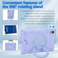 thumbnail image 3 of 【RUIXH】For onn 8.1" Core Tablet protective case onn Android 16 (2026 Model) Tablet Case Premium Silicone drop-proof Built-in 360° Rotating Stand Dedicated Pen Slot with Adjustable Shoulder Strap, 3 of 9
