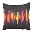 thumbnail image 1 of BSDHOME Taie d'Oreiller Moderne Éclaboussures Colorées Rythme Musical Abstrait Numérique Rose Orange et Jaune 18x18 Pouces, 1 of 1