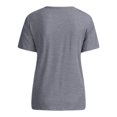 thumbnail image 3 of Tops for Women Trendy Womens Tops 3/ 4 Sleeve Loose Tee Shirts Women plus Girl Warm plus Size Long Sleeve Tee Athletic Shirts Top M Womens Elbow Length Plain Full for Grey S, 3 of 6