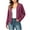 Purple long sleeve blazer jacket for women a1, variant on thefmos Women's Fall Winter Long Sleeve Zip Up Blazer Jackets Open Front Casual Solid Tops Dressy Work Office Trendy Outerwear Fashion Clothes, Black L
