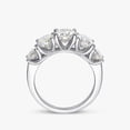 thumbnail image 4 of Eclet Jewels 2.4 Ct Round Brilliant Cut Lab Created Diamond Ring - 14K White Gold Plated Ring - Wedding Diamond Ring for Women's - Anniversary Five Stone Ring for Gift - Causal Stacking Ring, 4 of 8