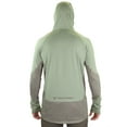 thumbnail image 3 of TrueTimber Mens Ragewater Performance Fishing Hoodie- Lilipad/Moon Mist, XL, 3 of 5