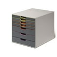 thumbnail image 1 of Durables Produits de Bureau 760727 Varicolor Boîte de Rangement de Bureau à 7 Tiroirs, Gris et Multicolore, 1 of 1
