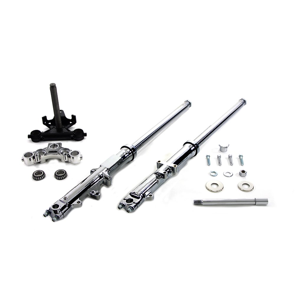 35mm Fork Assembly with Chrome Sliders Dual Disc,for Harley Davidson,by