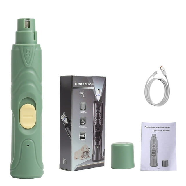 Broyeur d'Ongles pour Oiseaux Pierre à Aiguiser Rechargeable Broyeur d'Ongles pour Oiseaux avec Lumière LED 2 Vitesses Coupe-Ongles pour Animaux avec Meule pour Oiseaux Chats et Chiens