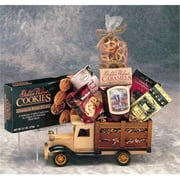 Gift Basket 85093 15'' Wood Sporting Goods Executive Antique Truck- Small