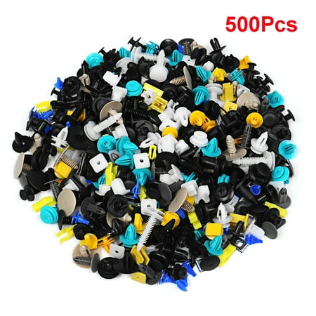 

Car Retainer Clips 500/1000 Pcs Plastic Car Auto SUV Side Skirt Grille Furniture Door Trim Panel Bumper Fastener Push Pin Rivets Screws S