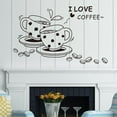 thumbnail image 4 of Coffee Wall Decal Decorative Removable Letter Wall Sticker Wall Art Sticker, 4 of 10