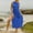 Dark Blue, variant on Generic Womens Sheer Mesh Dress Swimwear Cover Up Sexy Sleeveless High Split Drawstring Bikini Beach Cover Up Swimsuit
