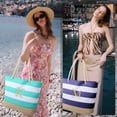 thumbnail image 2 of Bolsa de Playa YOOLIFE Monograma Inicial Personalizada de Algodón, 2 of 7