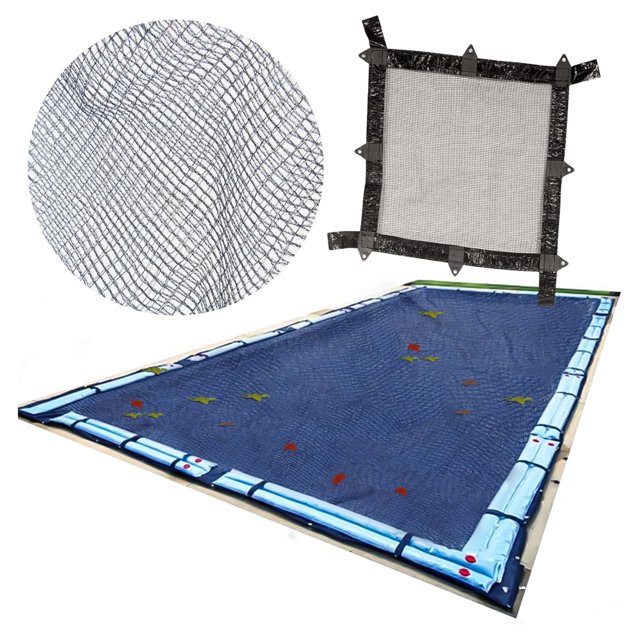 Swimline Hydrotools Leaf Net Winter Pool Cover for 12 x 20 Ft Above Ground Rectangle Pools