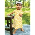 thumbnail image 4 of Hudson Baby Infant and Toddler Girl Cotton Short-Sleeve Dresses 2pk, Yellow Daisy, 18-24 Months, 4 of 4