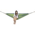 thumbnail image 3 of Gilbin Cotton Double Hammock Portable 2 Person Durable Extra Large Canvas Hammock, Canvas Double Brazilian Hammock, Perfect for Camping, Outdoors Gear, Backpack, Hiking, Hunting, Backyard, 3 of 6
