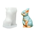 thumbnail image 3 of Soy Candle Wax Easter Bunny Mold Plaster Diy Baking Craft, 3 of 6