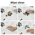 thumbnail image 4 of ARISTURING Paw Print Round Tablecloth for Indoor and Outdoor, Waterproof Table Cloth Cover Decorative for for Kitchen Dining Table, Parties and ​Camping White, 4 of 7