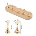 thumbnail image 4 of Unique Bargains 1 Set Oval Nail Display Stand for Nail DIY Gold Tone, 4 of 6