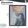 thumbnail image 4 of Stupell Industries Art Deco Favorite Jeans Vintage Black Floating Frame Canvas Art, 17 x 21, by Victoria Barnes, 4 of 8