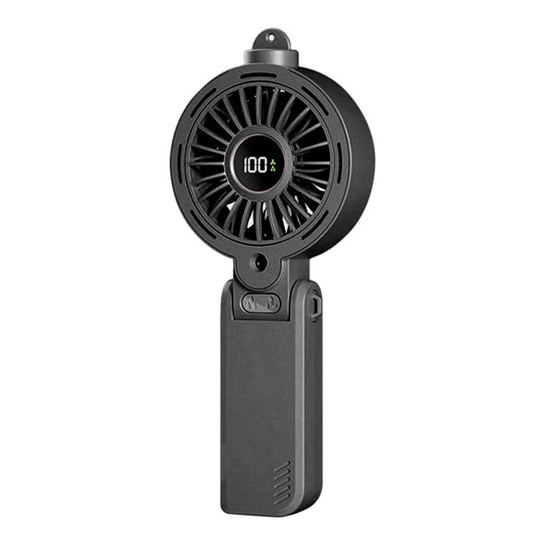 Ventilador de Cuello Portátil Ventilador Digital de Pulverización Portátil Ventilador de Alta Velocidad de Escritorio Plegable Ventilador de Cuello Colgante Ventilador Grande