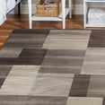 thumbnail image 6 of Superior Modern Geometric Fire Retardant and Anti-Static Indoor Area Rug, 5'x5' Square, Beige, 6 of 6