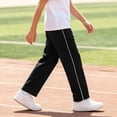 thumbnail image 5 of Plebaso Boys Girls Jogger Sweatpants High Elastic Waist Athletic Trousers Cotton Everyday Wear Pants with Pockets, 5 of 7
