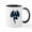 White/Black Inside, variant on CafePress - Magic Dragon Tasse - 11 oz Ceramic Mug - Novelty Coffee Tea Cup