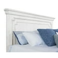 thumbnail image 4 of Alpine Furniture Clara Wood Standard King Size Panel Bed in White Mist, 4 of 10