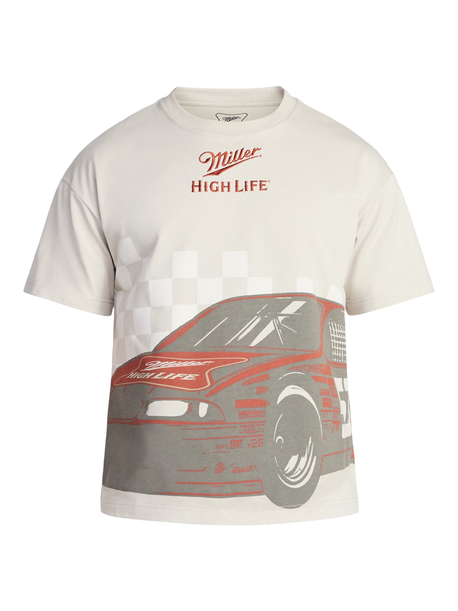Miller Racing Men's and Big Men's Cropped Fit Graphic Tee, Sizes XS-3XL