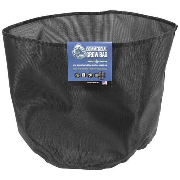 Gro Pro Elite 25 Gallon Black Commercial Grow Bag (20/Cs)