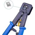 thumbnail image 4 of Professional EZ Pass Through Crimping Tool - Ratchet Crimper - Wire Stripper for Old Internet Connectors, 4 of 5